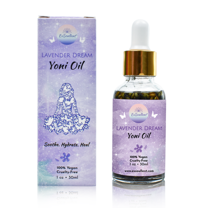 Organic Rose & Lavender Yoni Oil - 100% Natural Feminine Vaginal Serum made with Essential Oils