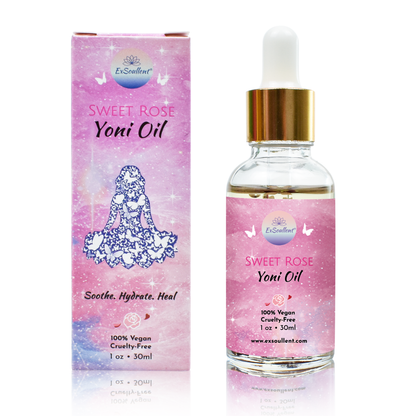 Organic Rose & Lavender Yoni Oil - 100% Natural Feminine Vaginal Serum made with Essential Oils